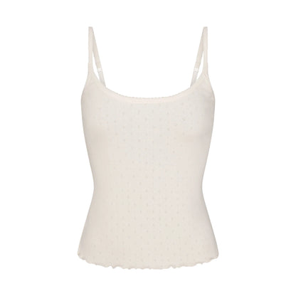 HEAVY POINTELLE CAMI | MARBLE