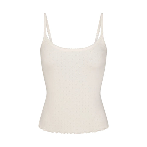 HEAVY POINTELLE CAMI | MARBLE