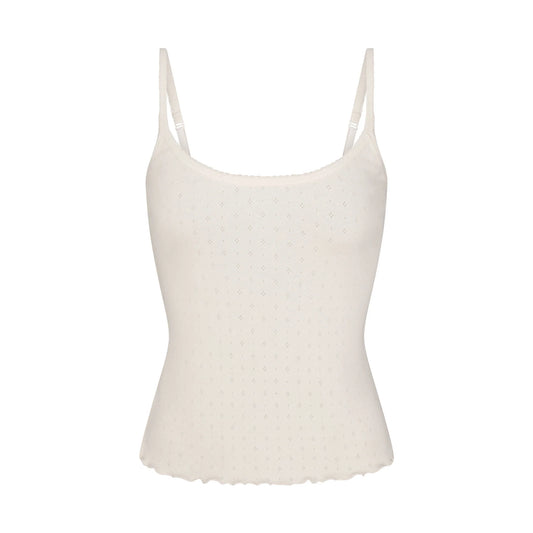 HEAVY POINTELLE CAMI | MARBLE