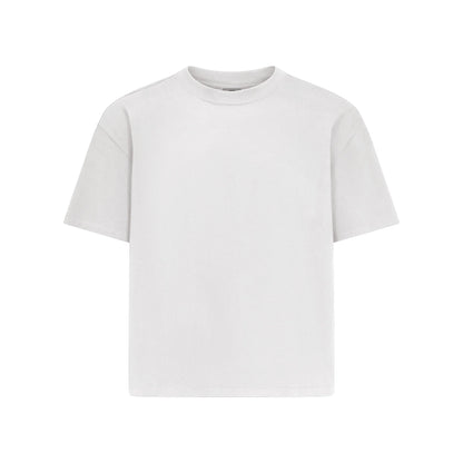 HEAVYWEIGHT COTTON MENS RELAXED CROPPED CREWNECK | CHALK