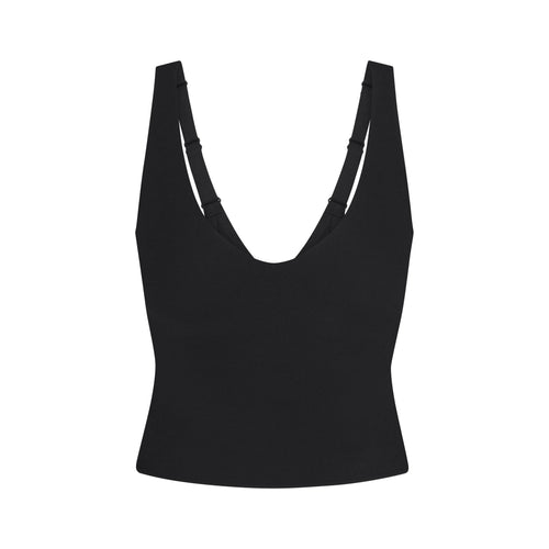 NikeSKIMS STUDIO STRETCH PLUNGE TANK | OBSIDIAN