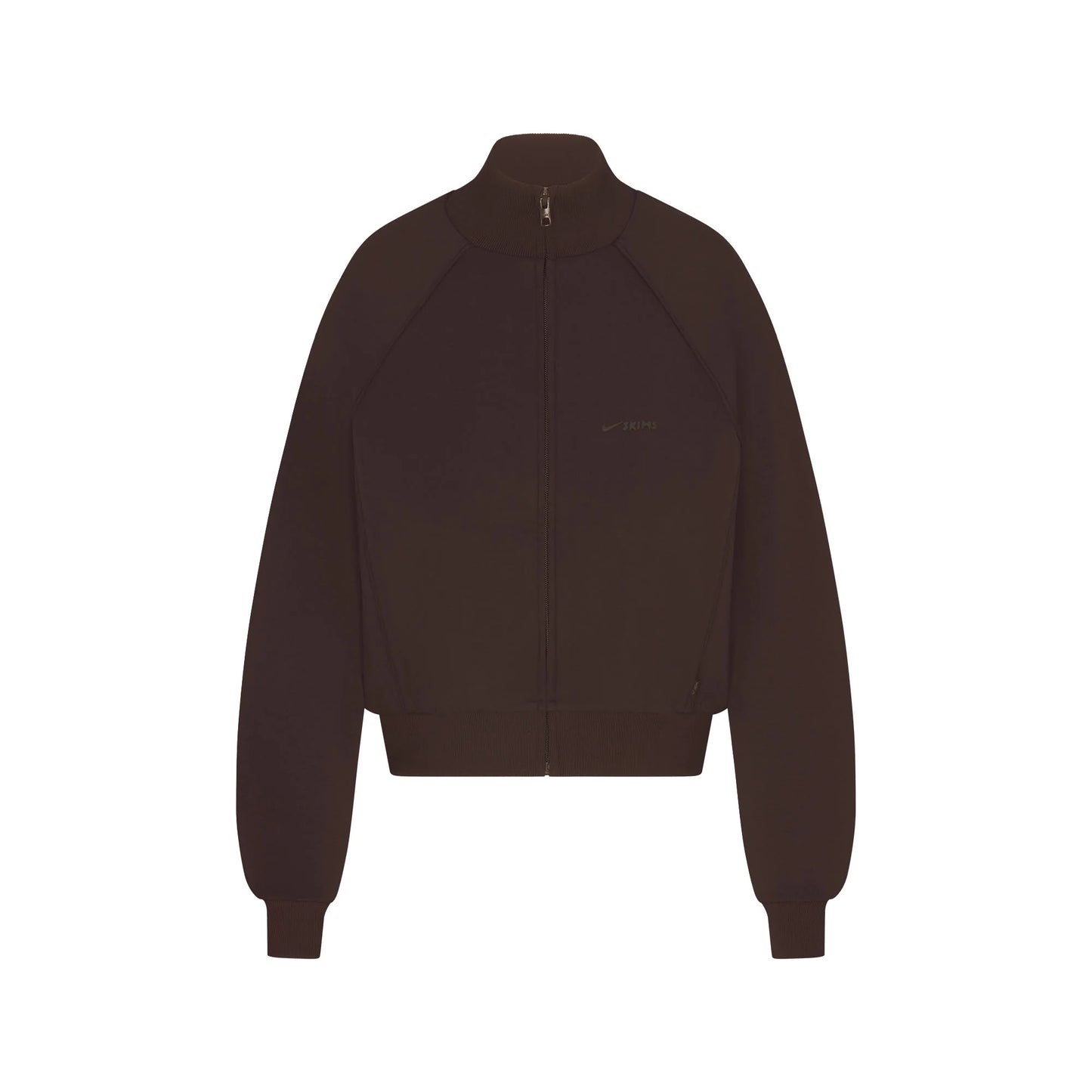 NikeSKIMS MATTE TRICOT TRACK JACKET | DARK ROAST