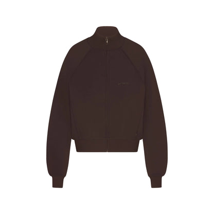 NikeSKIMS MATTE TRICOT TRACK JACKET | DARK ROAST