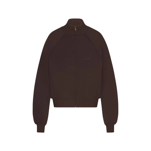 NikeSKIMS MATTE TRICOT TRACK JACKET | DARK ROAST