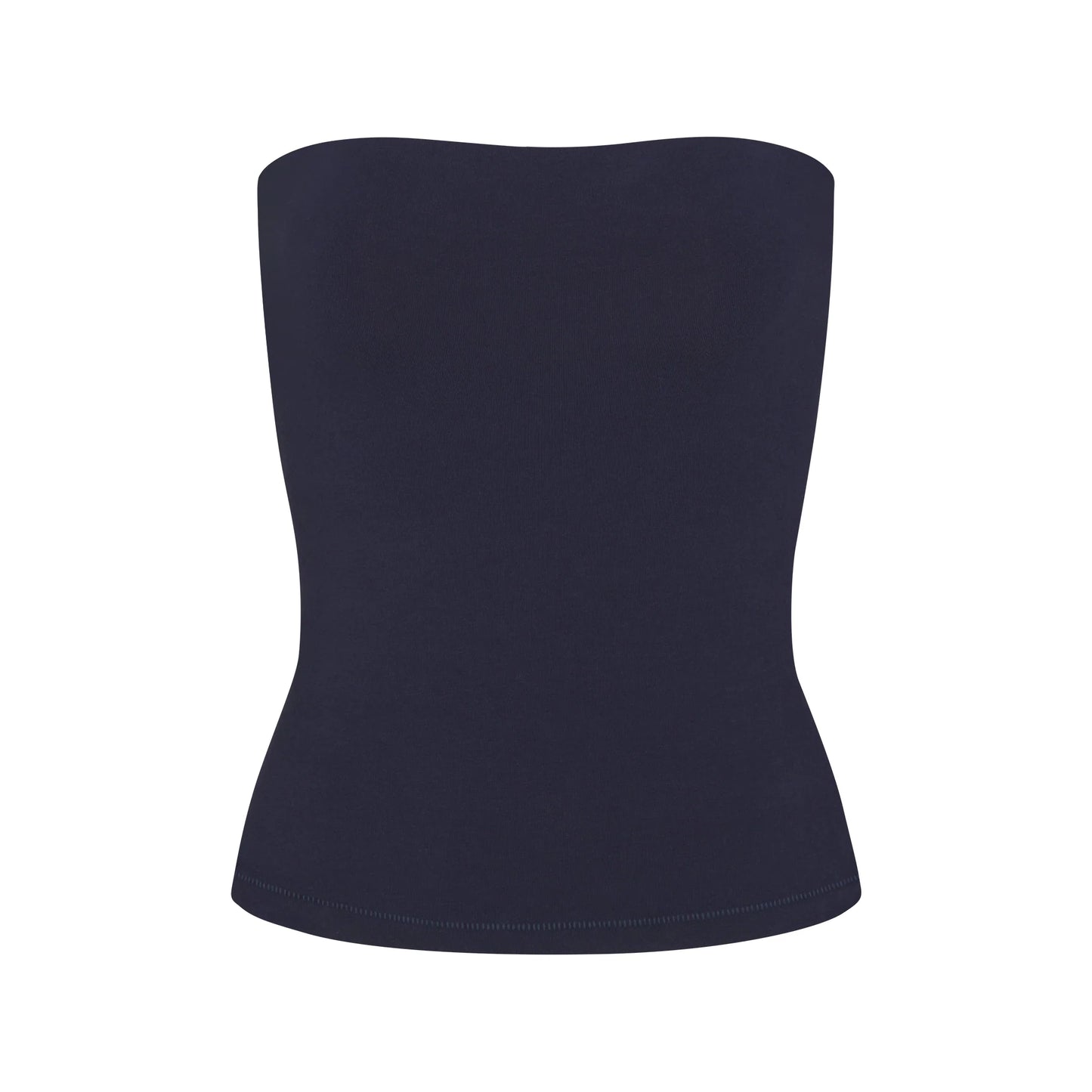 COTTON JERSEY TUBE TOP | NAVY