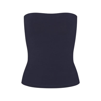 COTTON JERSEY TUBE TOP | NAVY