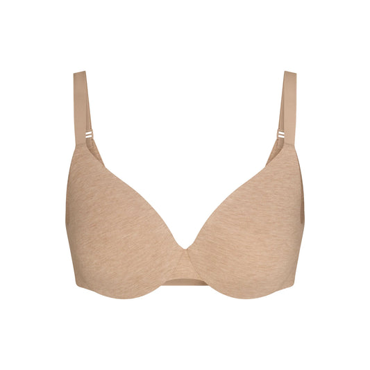 EVERYDAY COTTON FULL COVERAGE BRA | CLAY HEATHER