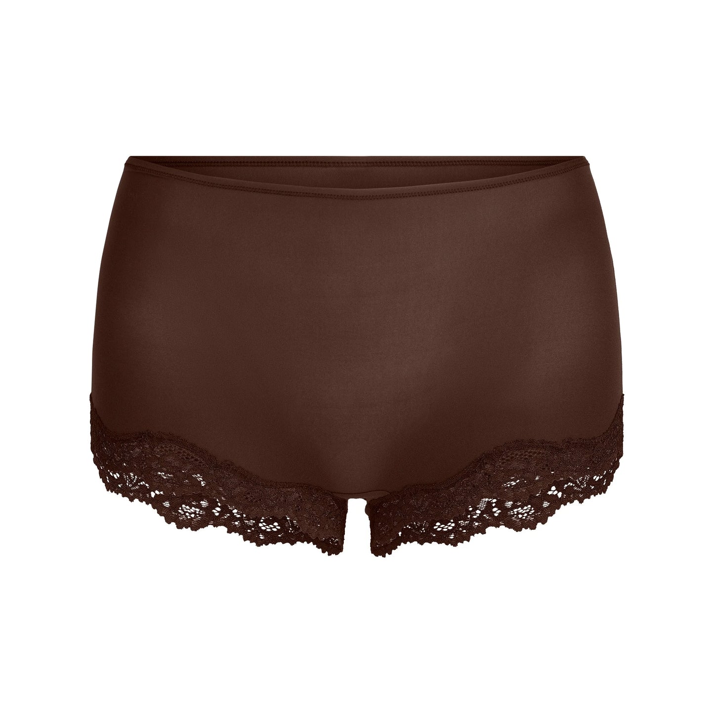 FITS EVERYBODY LACE BOY SHORT | ESPRESSO