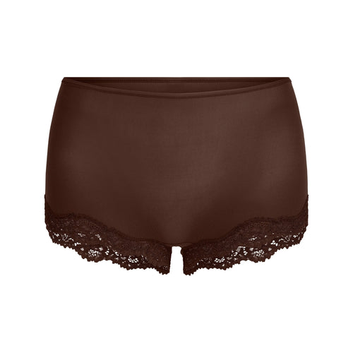 FITS EVERYBODY LACE BOY SHORT | ESPRESSO