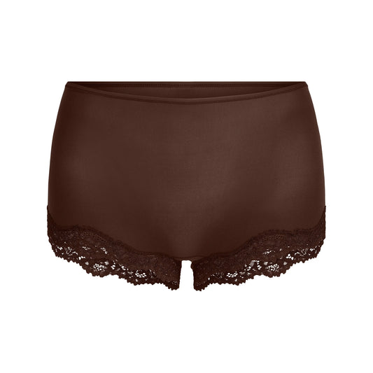 FITS EVERYBODY LACE BOY SHORT | ESPRESSO