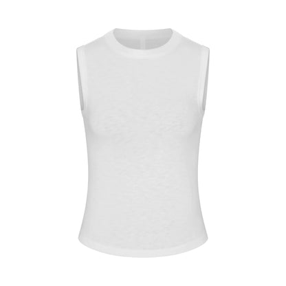 WORN IN JERSEY HIGH CREW TANK | SNOW