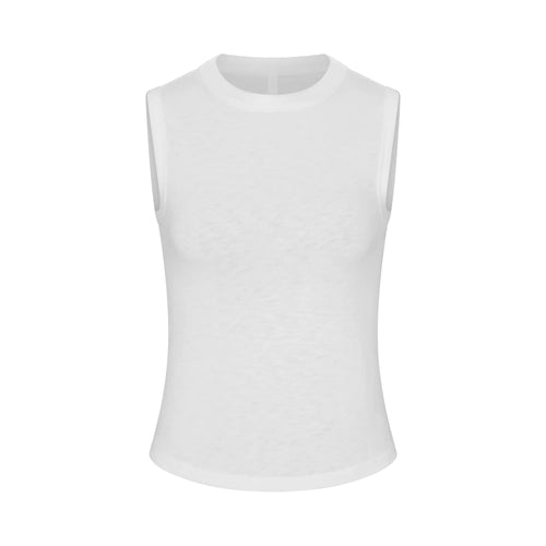 WORN IN JERSEY HIGH CREW TANK | SNOW