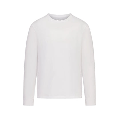SKIMS COTTON MENS CLASSIC LONG SLEEVE T-SHIRT | CHALK
