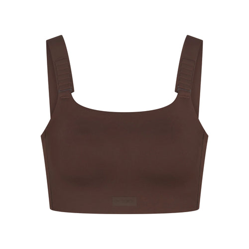 NikeSKIMS MATTE WIDE STRAP BRA | DARK SEPIA