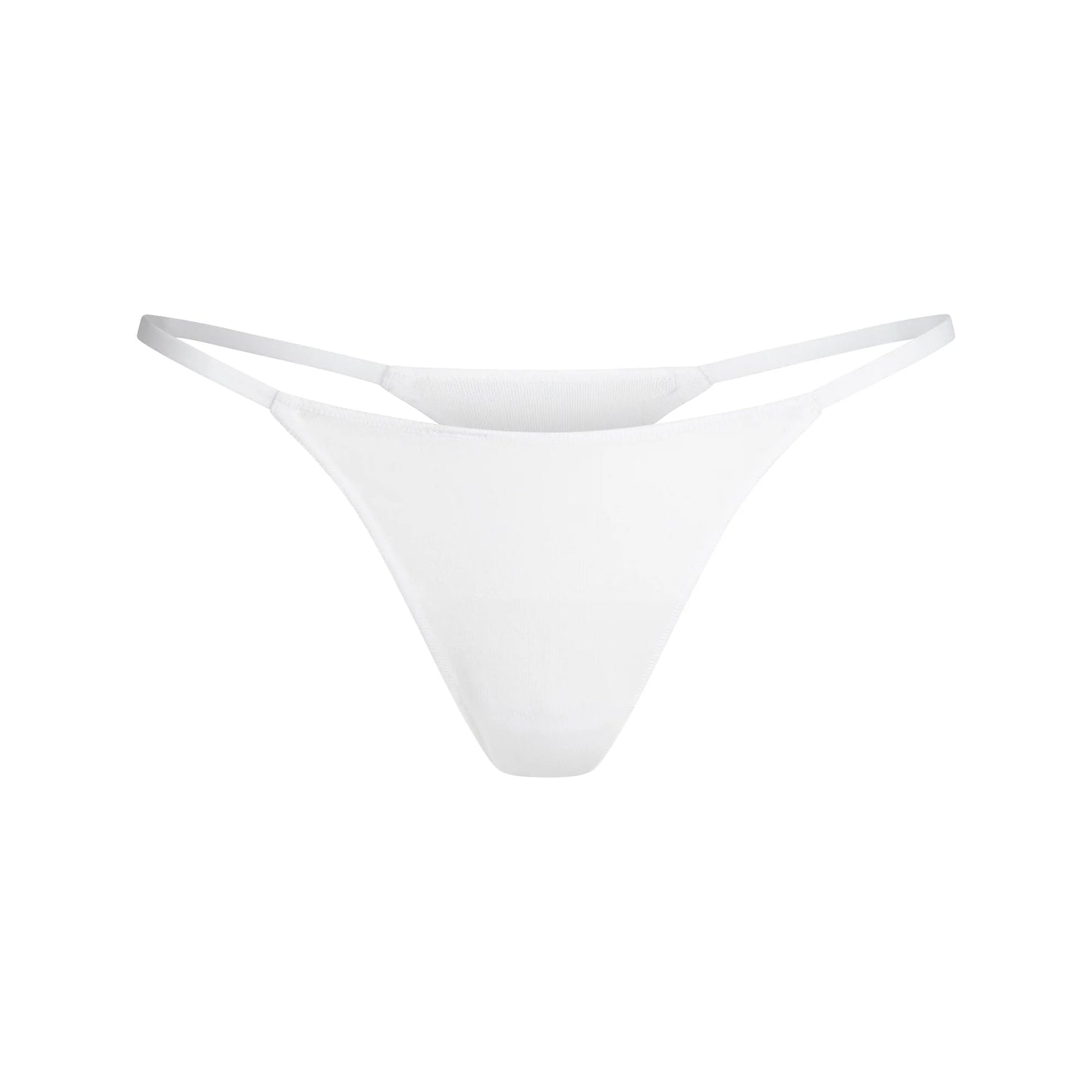 LIGHTWEIGHT COTTON STRING THONG | SNOW