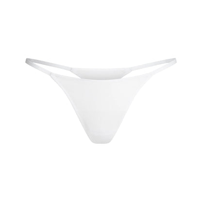 LIGHTWEIGHT COTTON STRING THONG | SNOW