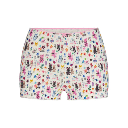 LOGO POINTELLE CAMI AND SHORT SET | MARBLE HAPPY BUNNIES