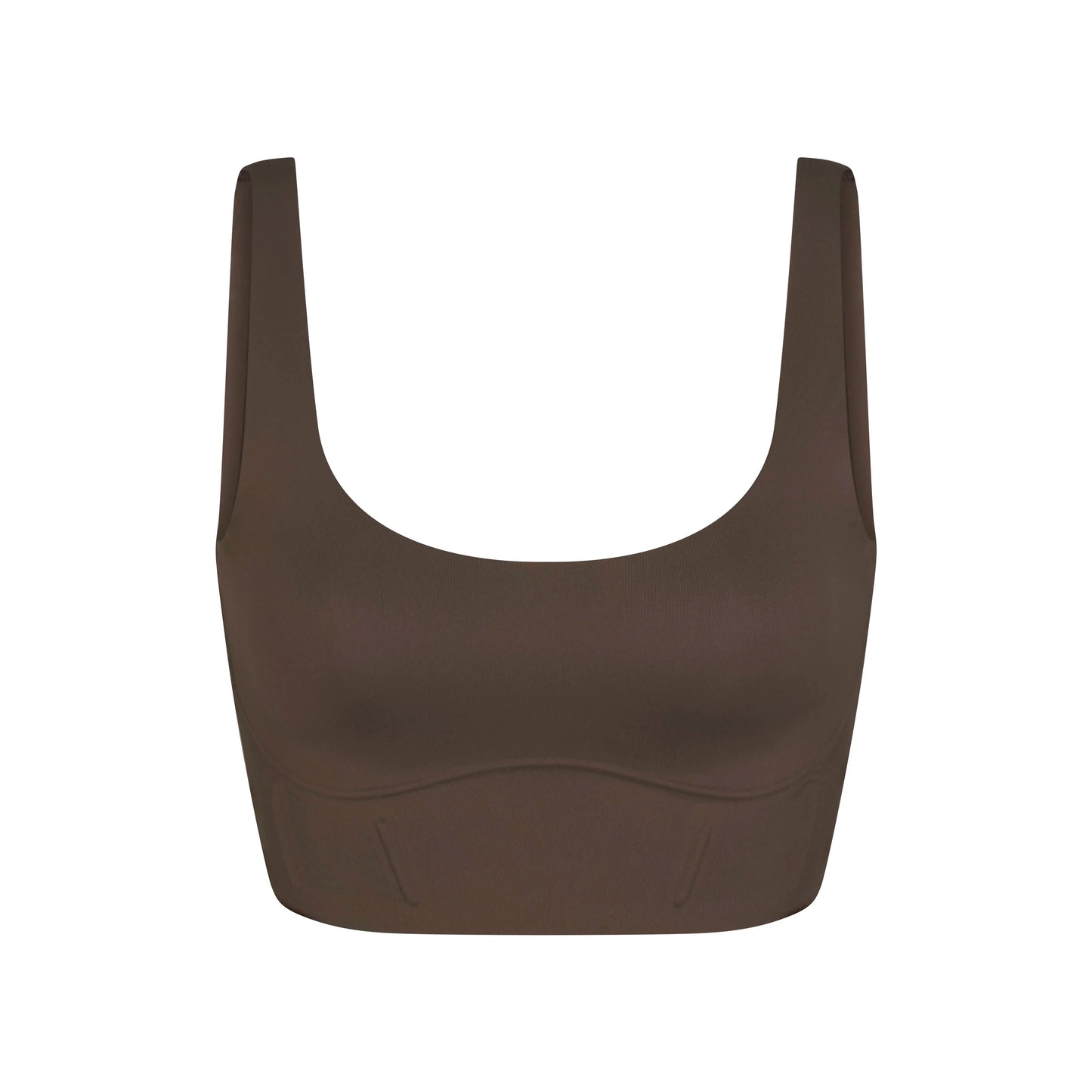 NikeSKIMS MATTE LONGLINE CORSET BRA | DARK SEPIA