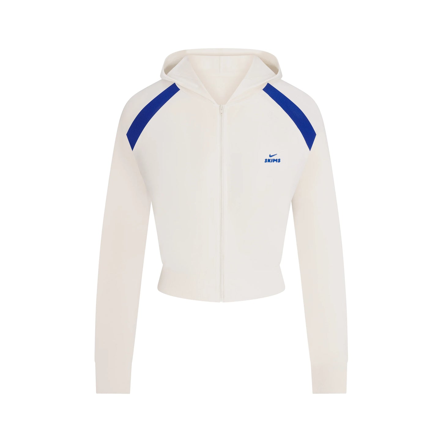 NikeSKIMS STRETCH KNIT SHRUNKEN ZIP HOODIE | IVORY