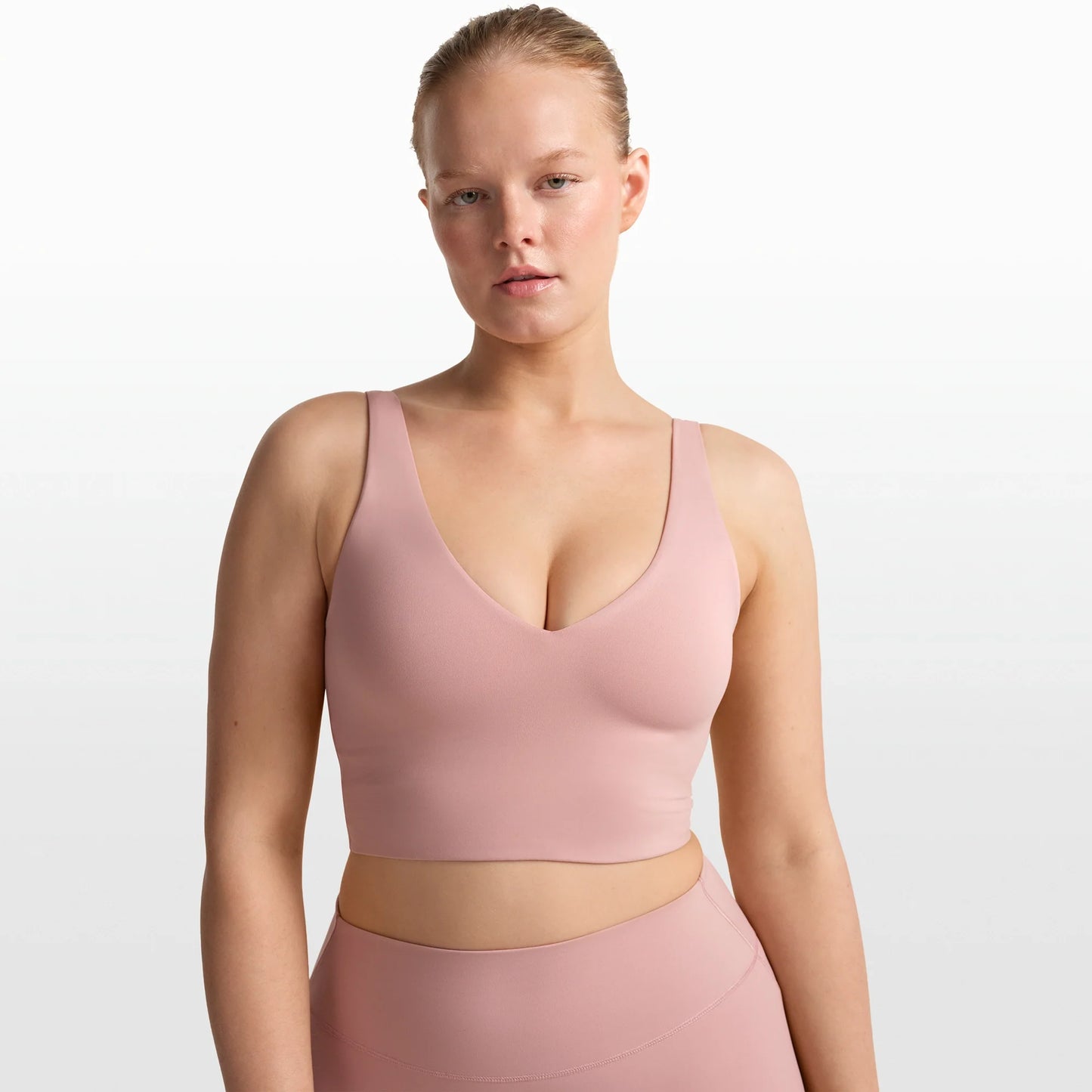 NikeSKIMS MATTE V-NECK BRA TOP | HIMALAYAN