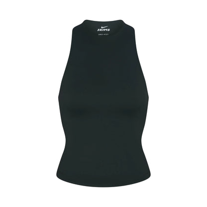 NikeSKIMS MATTE MOCK NECK RACER TANK | DARK TEAL