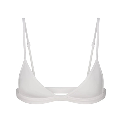 EVERYDAY COTTON TRIANGLE BRALETTE | SNOW