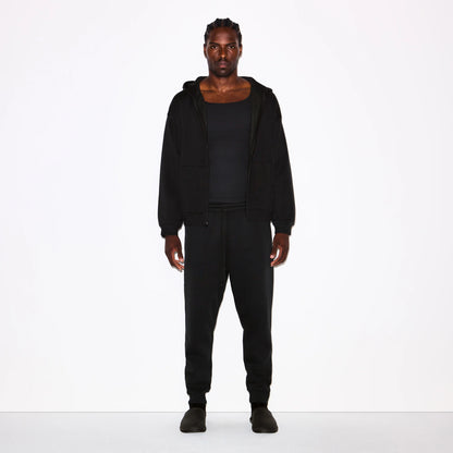 FLEECE LOUNGE MENS TAPERED JOGGER | WASHED ONYX
