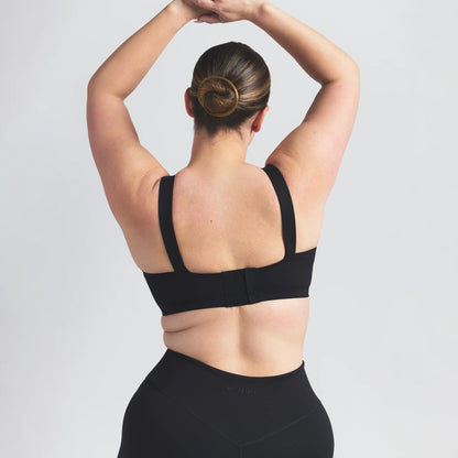 NikeSKIMS MATTE WIDE STRAP BRA | OBSIDIAN
