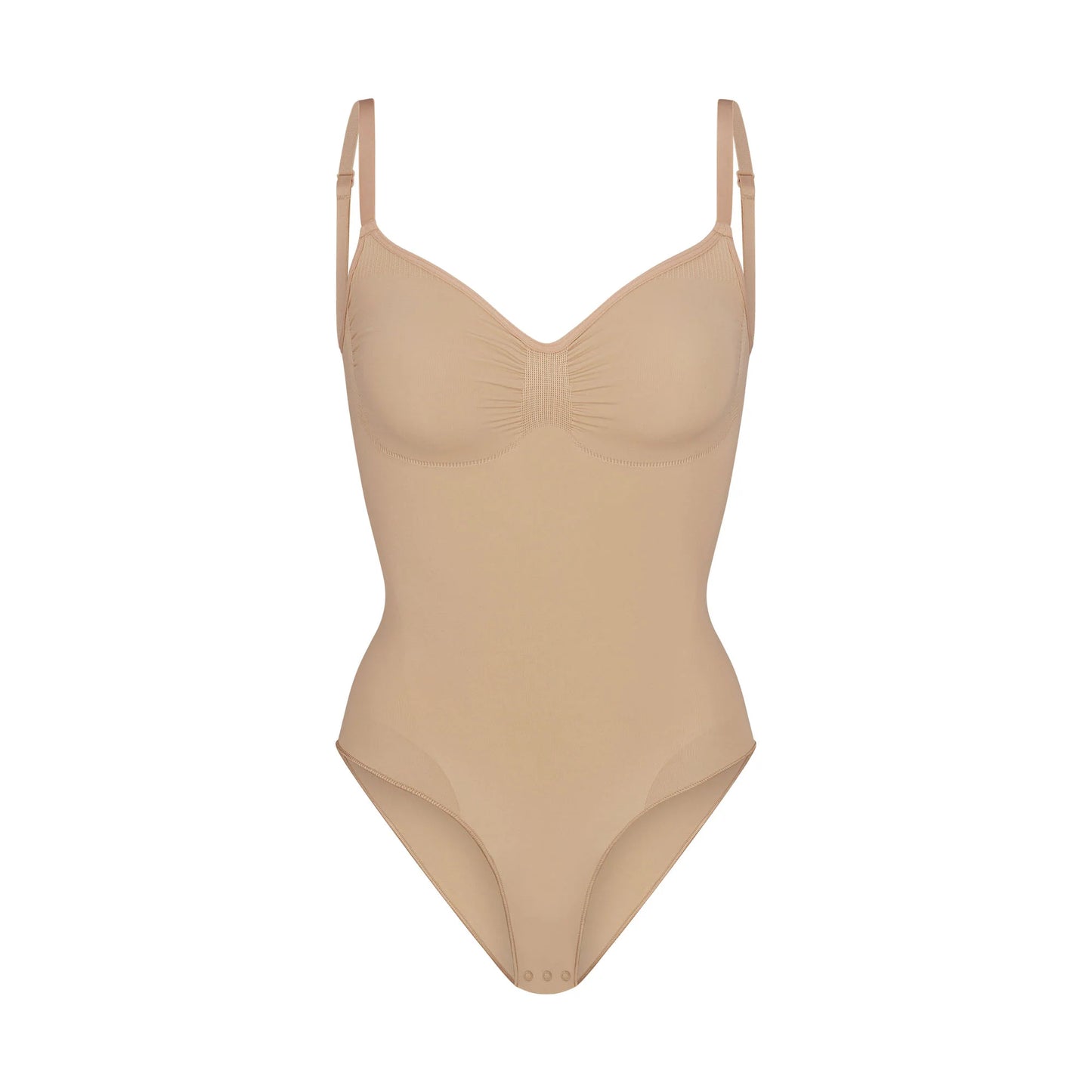 SEAMLESS SCULPT BRIEF BODYSUIT | CLAY