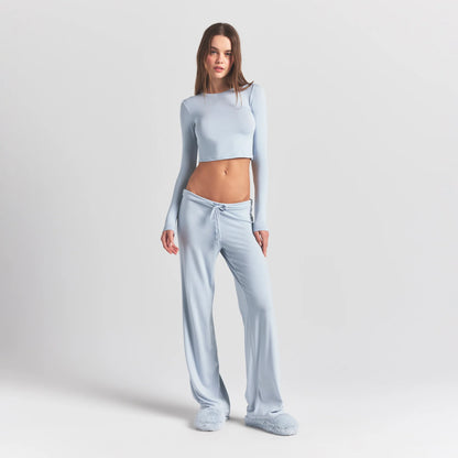 SKIMS SLEEP STRAIGHT LEG PANT | ZEN BLUE