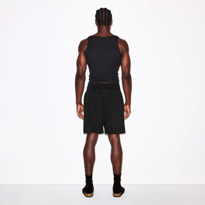 FLEECE LOUNGE MENS RELAXED SHORT | WASHED ONYX