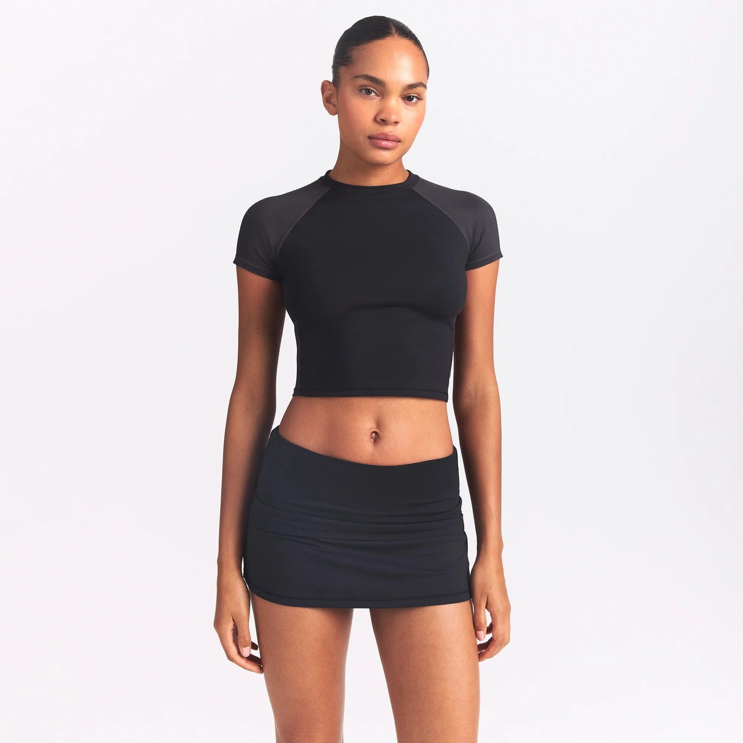 NikeSKIMS AIRY FOLDOVER SKORT | OBSIDIAN