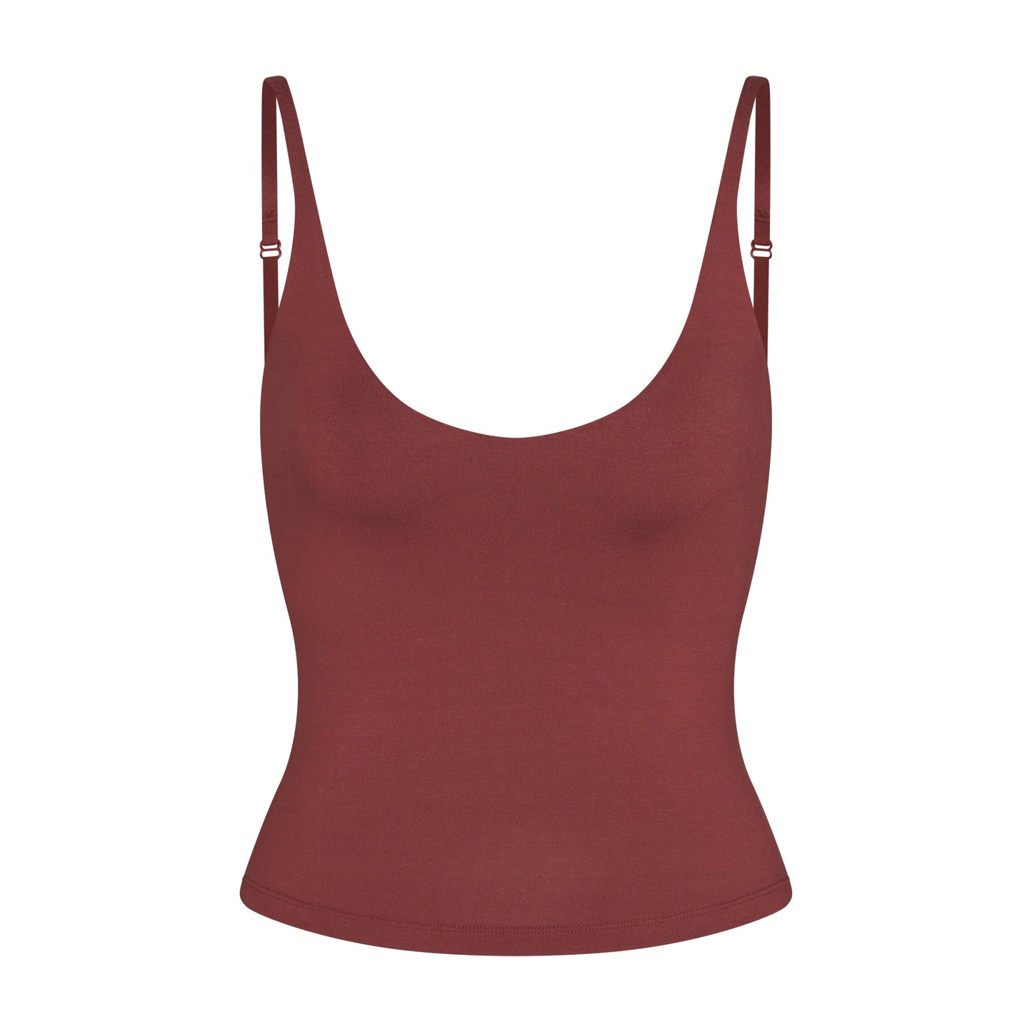 SMOOTH LAYERS SCOOP NECK CAMI | HENNA