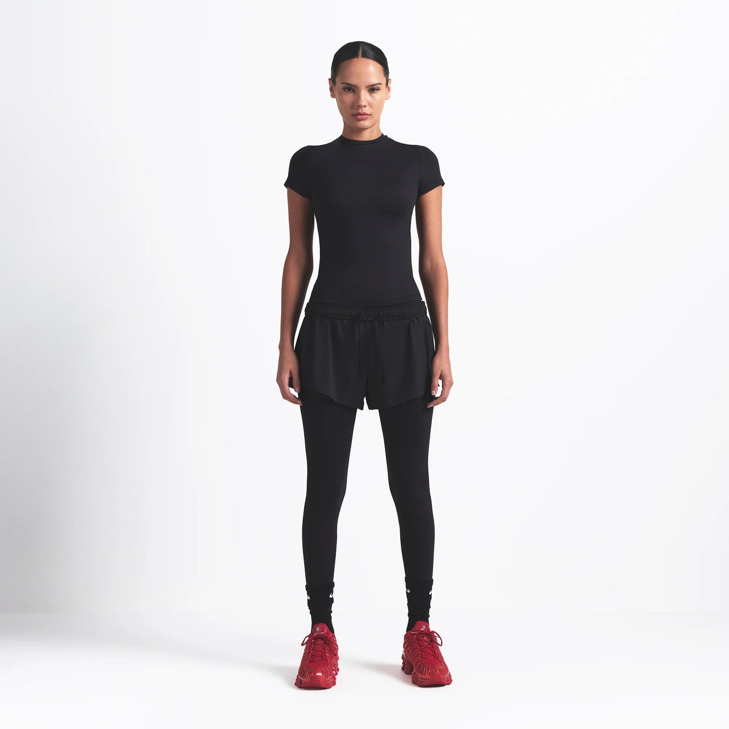 NikeSKIMS MATTE PADDED BABY T-SHIRT | OBSIDIAN