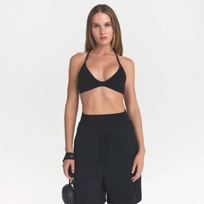 NikeSKIMS STUDIO STRETCH T-BACK TRIANGLE BRA | OBSIDIAN