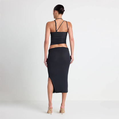 VETTESE X SKIMS SHEER MODAL TOP | ONYX