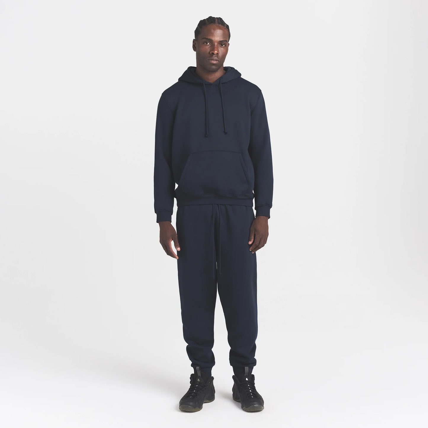 FLEECE LOUNGE MENS CLASSIC HOODIE | NAVY
