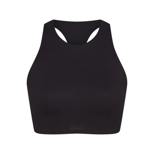 NikeSKIMS MATTE HIGH NECK BRA | OBSIDIAN