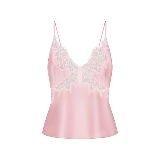 SILK LACE CAMI | PEONY TONAL