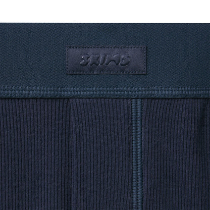 COTTON RIB BOXER | NAVY