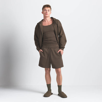 FLEECE LOUNGE MENS RELAXED SHORT | DRIFTWOOD