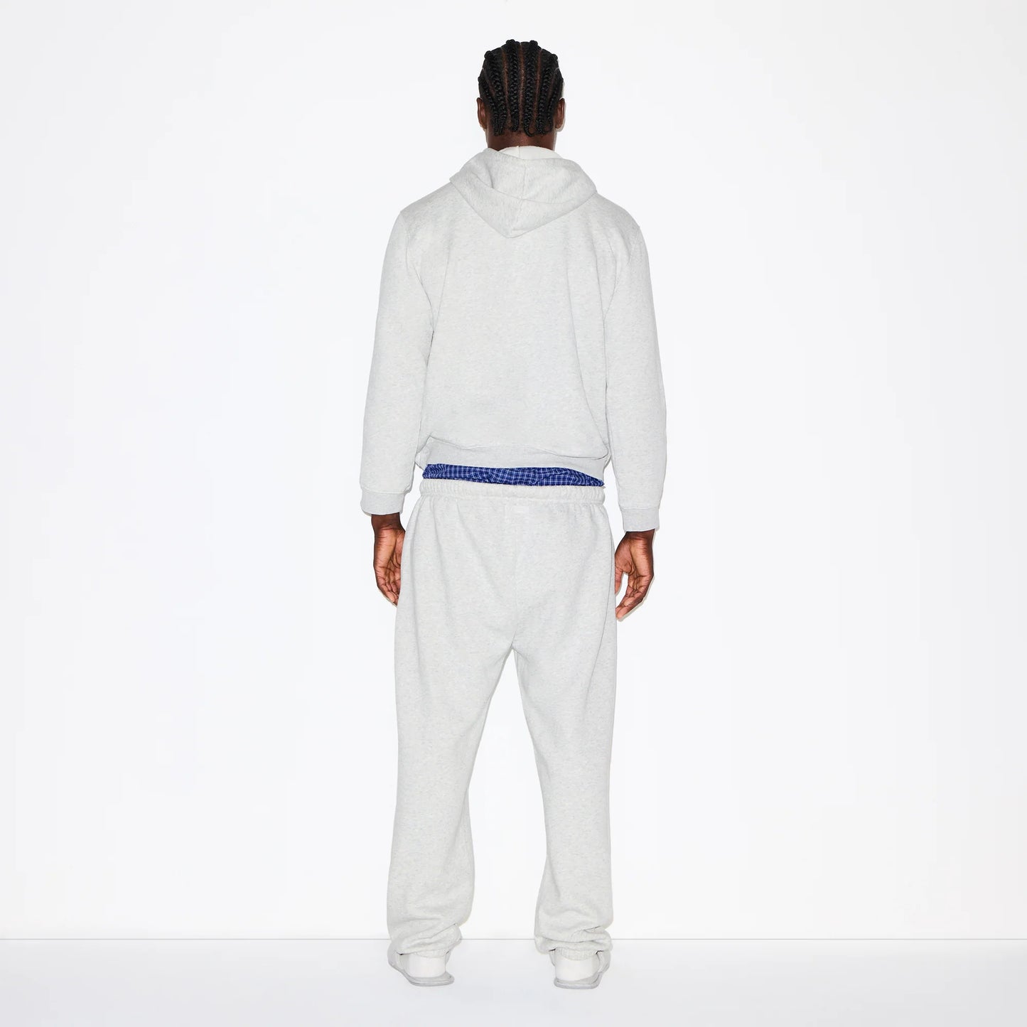 FLEECE LOUNGE MENS CLASSIC HOODIE | LIGHT HEATHER GREY