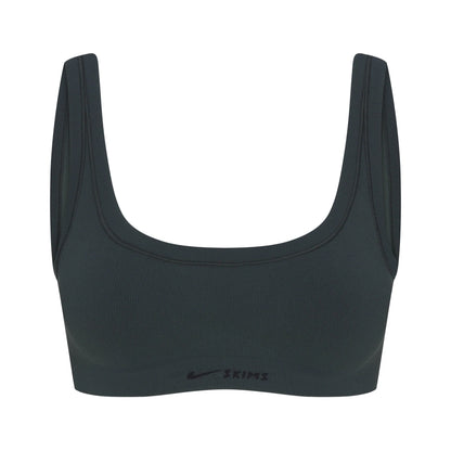 NikeSKIMS VINTAGE SEAMLESS SCOOP NECK BRA | DARK TEAL