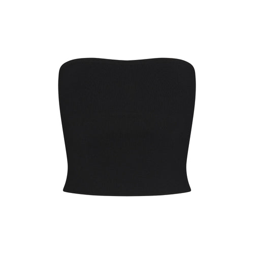 REFINED KNIT TUBE TOP | OBSIDIAN