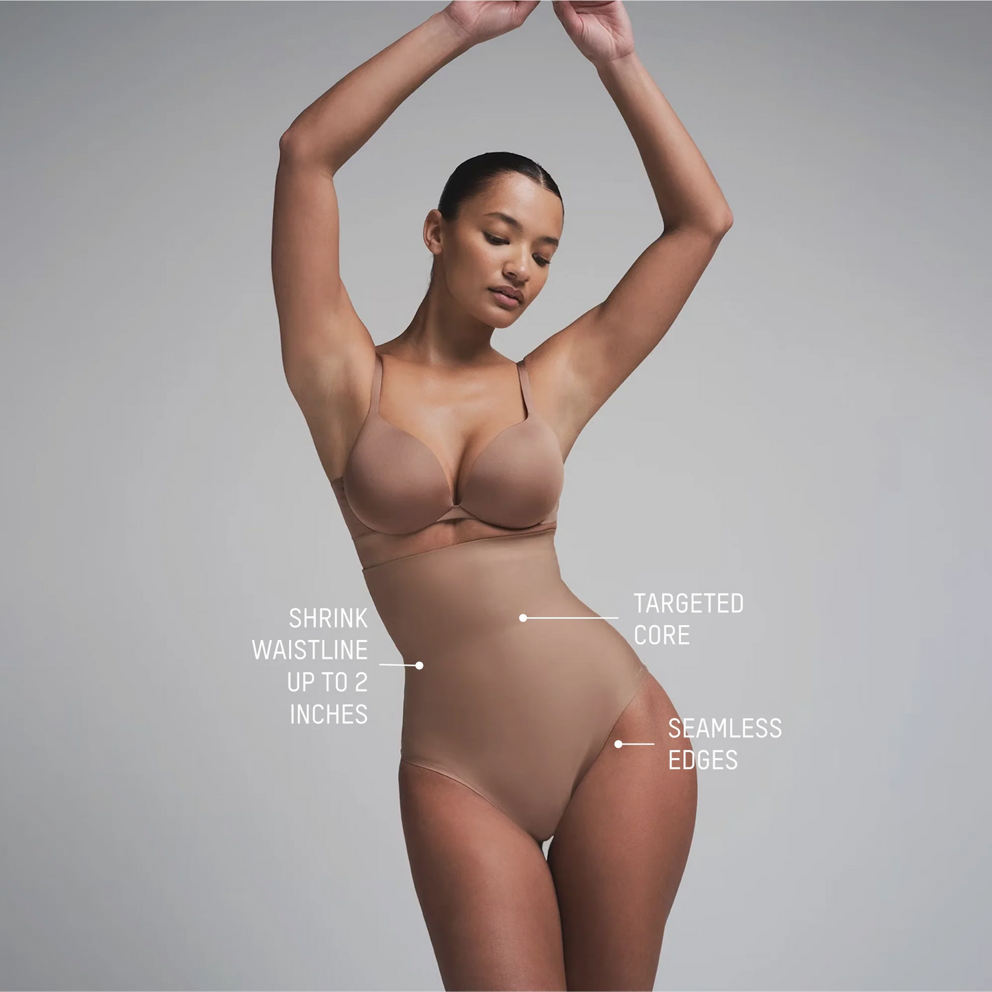 SKIMS BODY CORE SCULPT HIGH-WAISTED BRIEF | CLAY