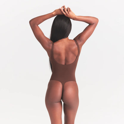 FITS EVERYBODY SQUARE NECK BODYSUIT | COCOA