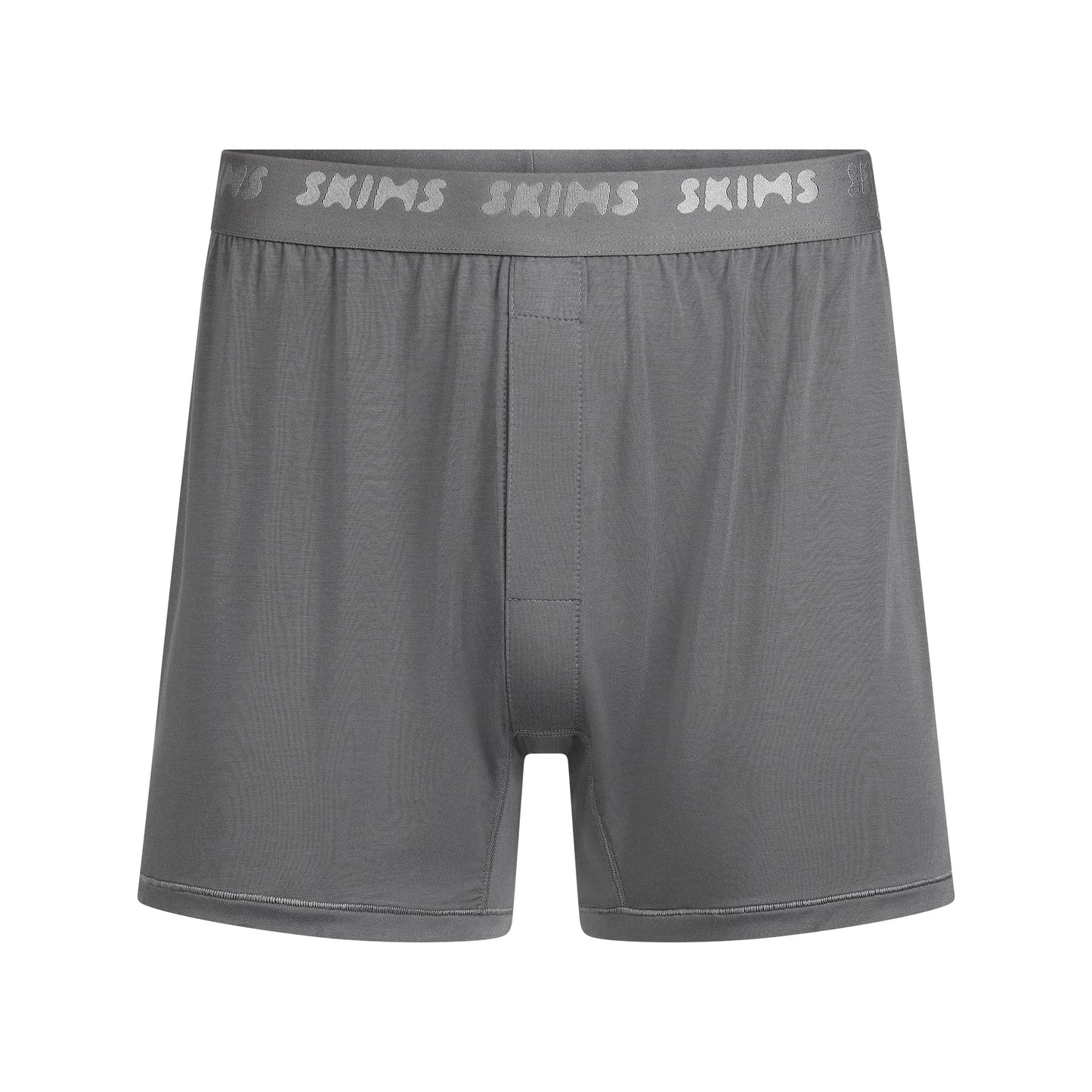 SKIMS STRETCH MENS KNIT BOXER 3-PACK | GUNMETAL MULTI