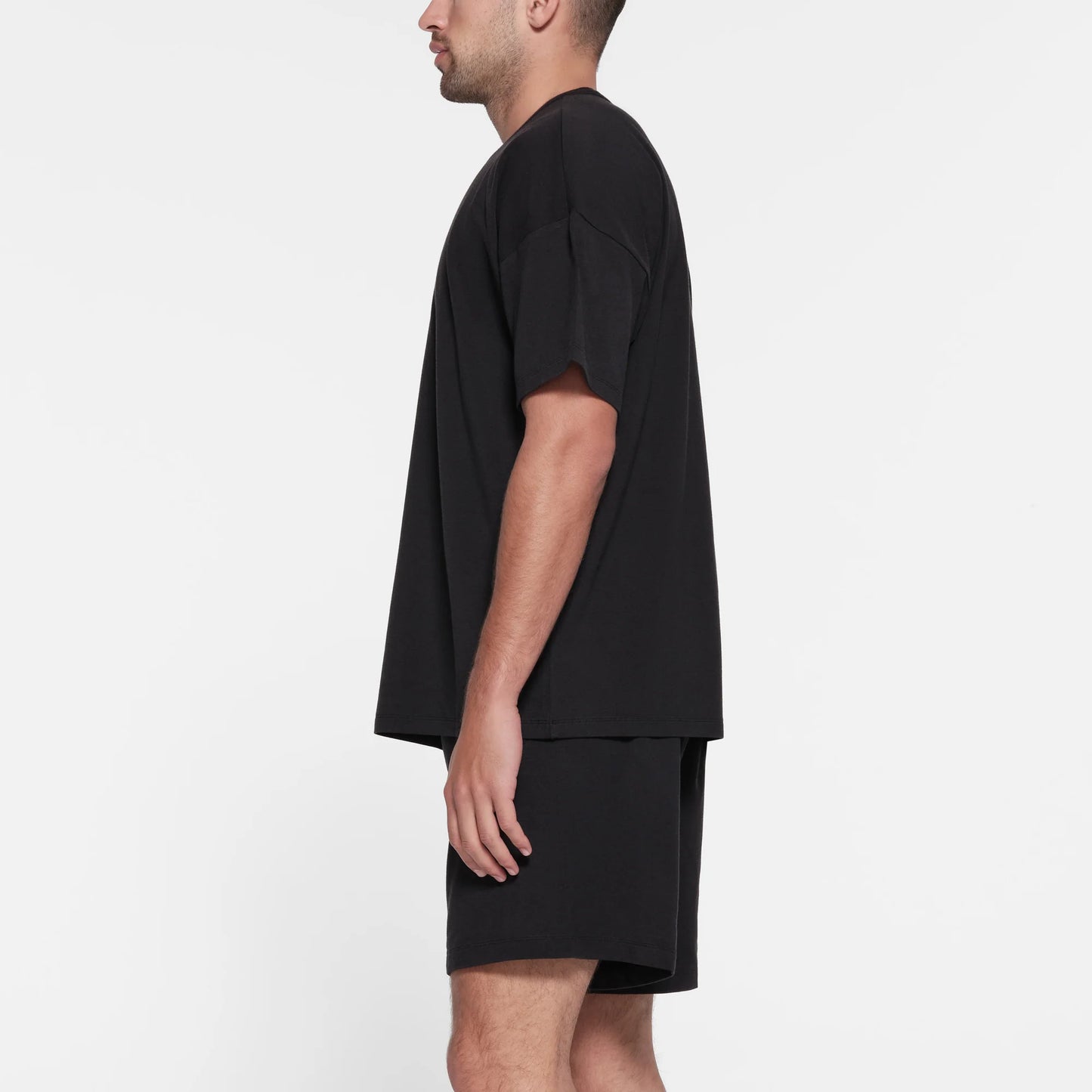 JERSEY LOUNGE MENS OVERSIZED T-SHIRT | OBSIDIAN