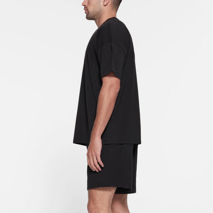 JERSEY LOUNGE MENS OVERSIZED T-SHIRT | OBSIDIAN