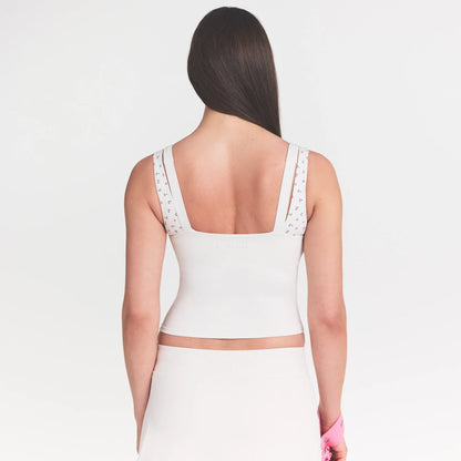 NikeSKIMS MATTE SQUARE NECK TANK | IVORY